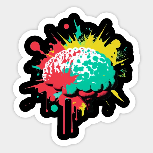 Brain Sticker by Gadeliow